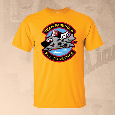Spokane Indians Operation Fly Together Gold Tee