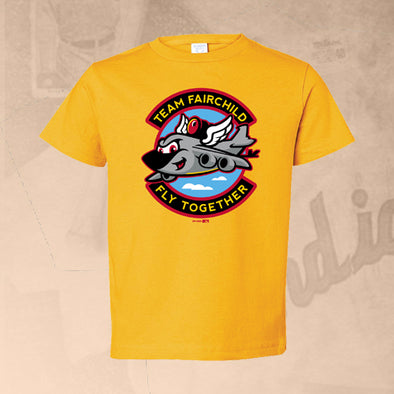 Spokane Indians Toddler Operation Fly Together Gold Tee