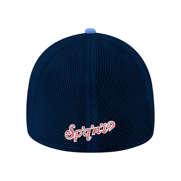 Spokane Indians New Era 39THIRTY Flex Fit Sky Blue & Navy Cap