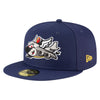 Spokane Indians New Era 59FIFTY Fitted KC Navy Cap