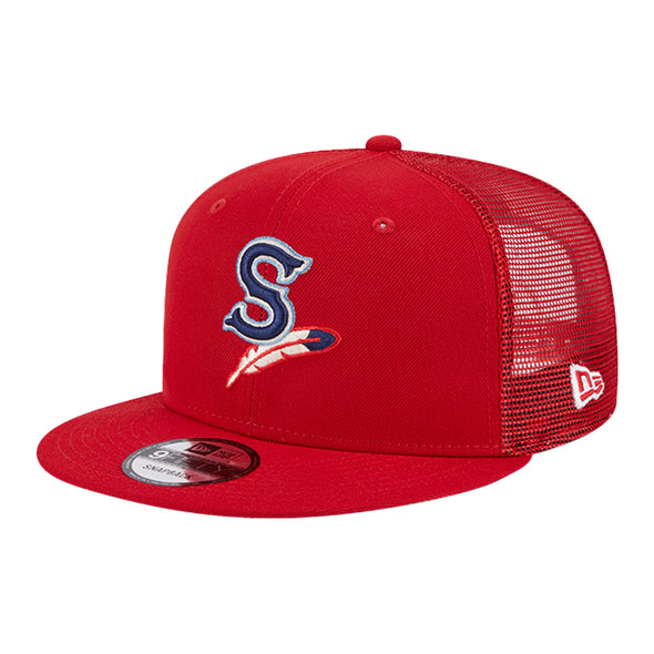 Spokane Indians New Era 9FIFTY Classic Trucker Red Snapback Cap