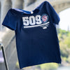 Spokane Indians Navy Bonds 509 Tee