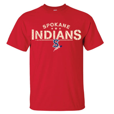 Spokane Indians Red Taking Tee