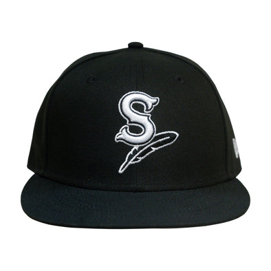 Spokane Indians New Era 59FIFTY Fitted Black Home Cap