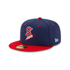 Spokane Indians New Era 59FIFTY Fitted BP Navy Home Logo Cap