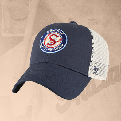Spokane Indians Snapback Flagship Vintage Navy Salish Logo Cap