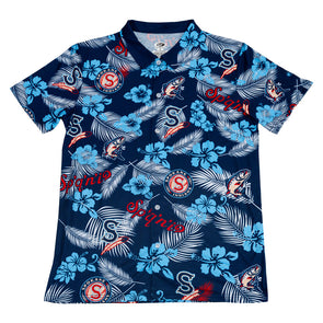 Spokane Indians Redband Hawaiian Button Up Shirt