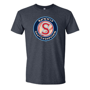 Spokane Indians Heather Navy Salish Logo T-shirt