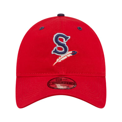 Spokane Indians New Era 9TWENTY Home Logo Red Adjustable Cap