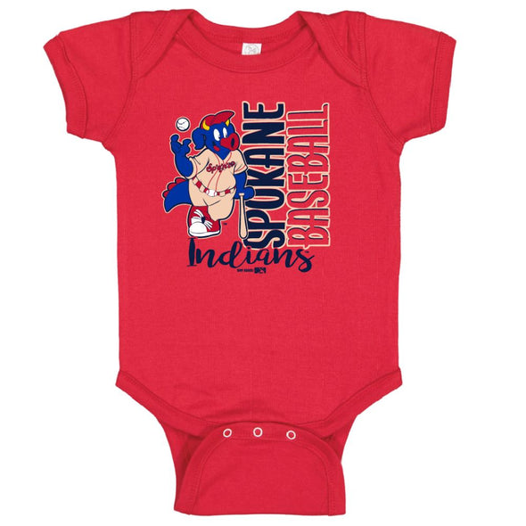 Spokane Indians Infant Creeper Red Shipped