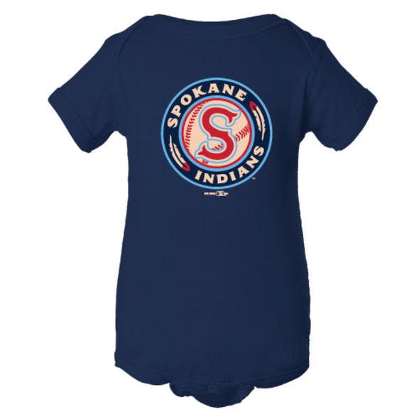 Spokane Indians Infant Creeper Navy Logo