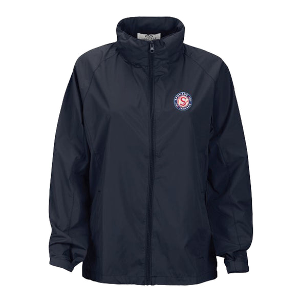 Spokane Indians Ladies Logo Navy Lightweight Hooded Jacket