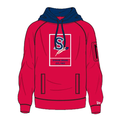 Spokane Indians Adult New Era Red Club Hoodie