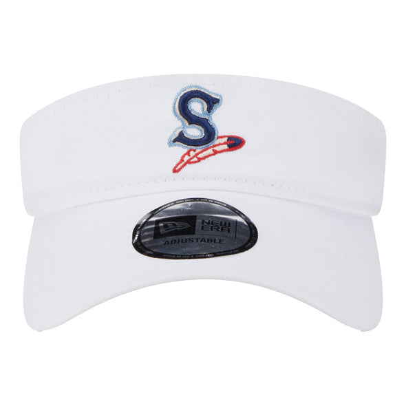 Spokane Indians NE White Visor