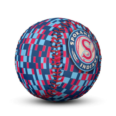 Spokane Indians Pixilated Baseball