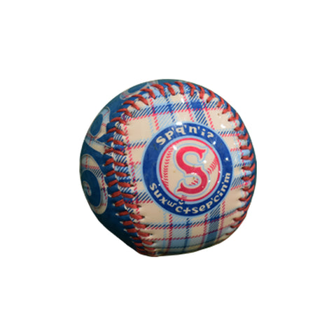 Spokane Indians Plaid Salish Logo Baseball