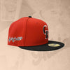 Spokane Indians Fitted Red w/Black Rockies CoBrand Cap