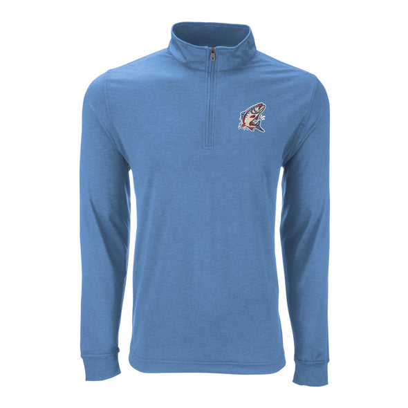 Spokane Indians Redband Carolina Blue 1/4 Zip Pullover