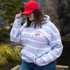 Spokane Indians Ladies Blue Striped Hoodie