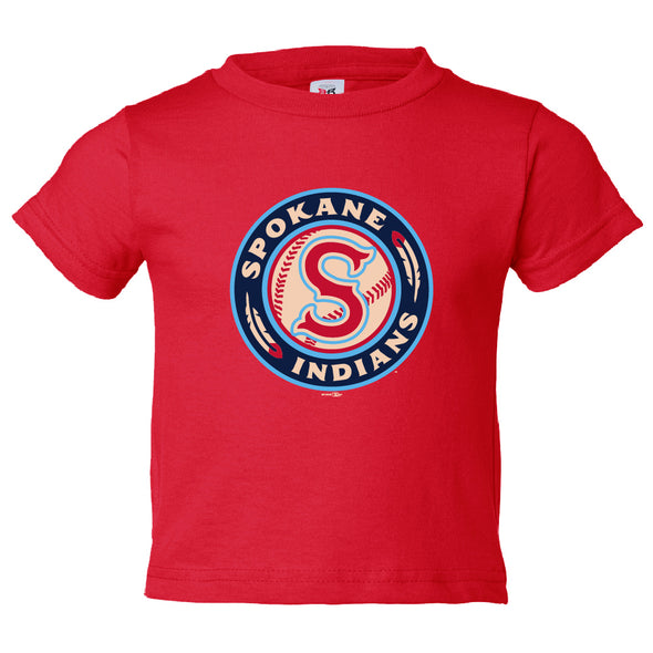 Spokane Indians Toddler Red Logo Tee