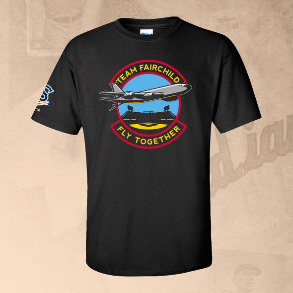 Spokane Indians Operation Fly Together Black Tee - Full Logo