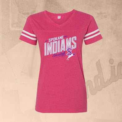 Spokane Indians Ladies Hot Pink Sporty Tee