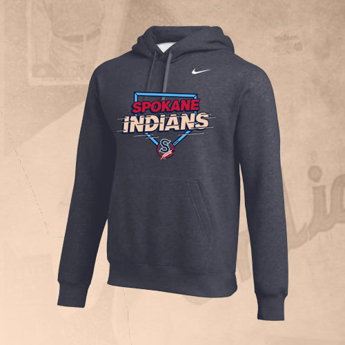 Spokane Indians Nike Anthracite Hooded Sweatshirt