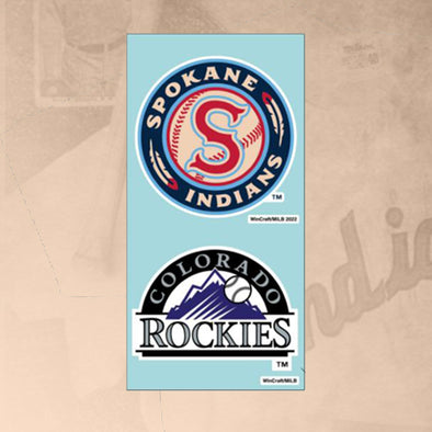 Spokane Indians/Colorado Rockies Decals - 2 Pack
