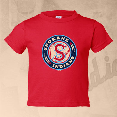 Spokane Indians Toddler Red Logo Tee