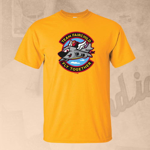 Spokane Indians Youth Operation Fly Together Gold Tee